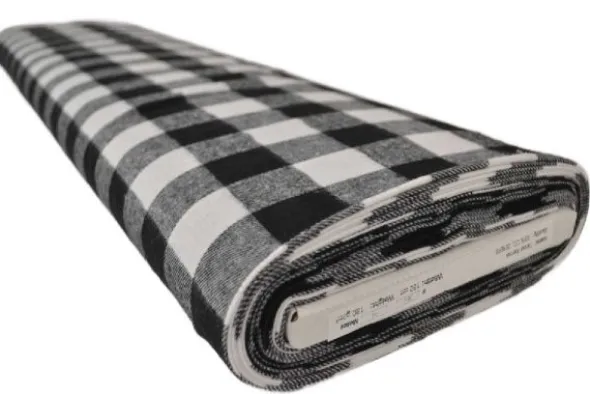 Flanel Ruiten - White/Black