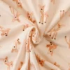 Fleece Print - Baby Deers on Light Salmon