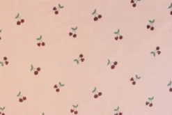 Fleece Print - Cherries on Old Pink