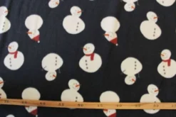 Fleece Print - Frosty the Snowman on Dark Blue