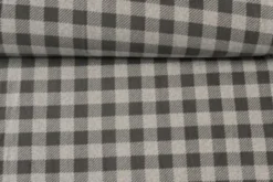 Fleece Print - Grey and Grey Squares