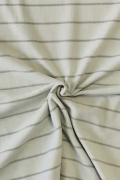 Fleece Print - Grey Stripes on Light Grey