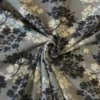 Fleece Print - Grey/White Hydrangeas on Grey