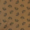 Fleece Print - Lion Head on Dark Ocher