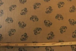 Fleece Print - Lion Head on Dark Ocher