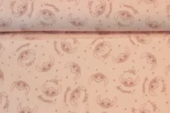Fleece Print - Little Dreamer Animal on Light Salmon