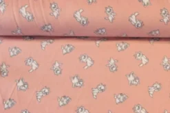 Fleece Print - Little Kittens on Warm Pink