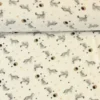 Fleece Print - Moon an Wolves on White