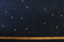 Fleece Print - Night Sky Stars Blue