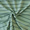 Fleece Print - Petrol Green Lines on Mint