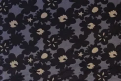 Fleece Print - Purple Big Flowers on Light Purple
