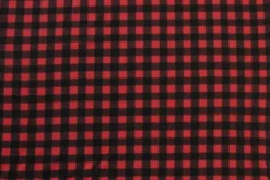 Fleece Print - Red/Black Small Squares