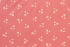Fleece Print - Snowflakes on Hot Pink