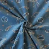 Fleece Print - Space and Planets on Blue