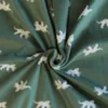 Fleece Print - Triceratops Dino on Green
