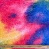 Fluffy Fur Tie Dye - Blue/Neon Pink/ Yellow
