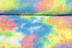 Fluffy Fur Tie Dye - Blue/Yellow/Green/Pink