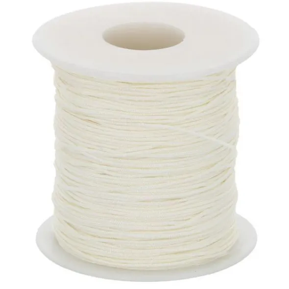Glanskoord/ Speenkoord 1mm - Ecru