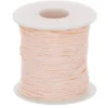 Glanskoord/ Speenkoord 1mm - Licht Zalm