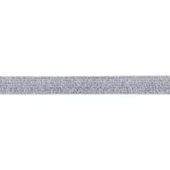 Glitter Elastiek - Zilver - 20 mm