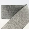 Glitter Elastiek - Zilver/Zwart - 60 mm