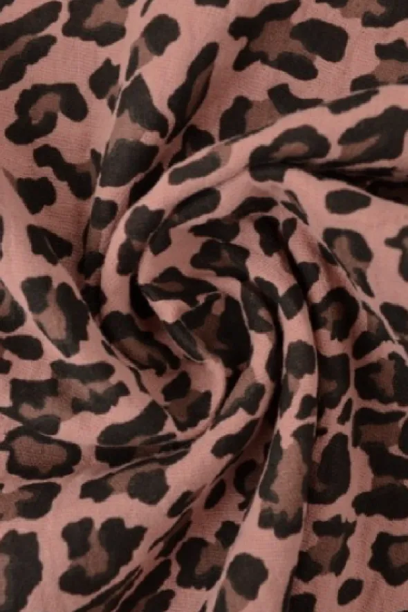 Hydrofiel - Animal Print on Vintage Pink