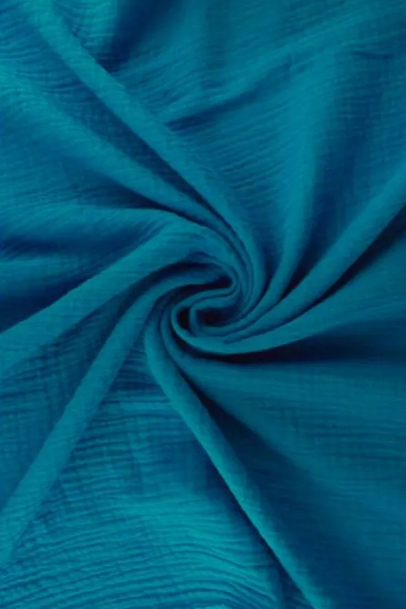 Hydrofiel Stof - Petrol Blauw