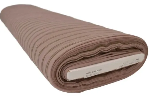 Hydrofiel - Taupe Stripes on Dark Old Pink