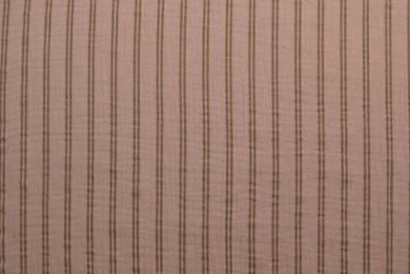 Hydrofiel - Taupe Stripes on Dark Old Pink