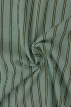 Hydrofiel - Taupe Stripes on Vintage Green