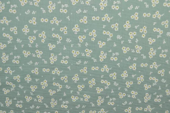 Hydrofiel - Tiny Flowers - Old Green