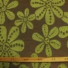 Jacquard Gobelin - Big Flowers Green/Taupe