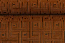 Jacquard Gobelin - Black/Rusty Graphic Blocks