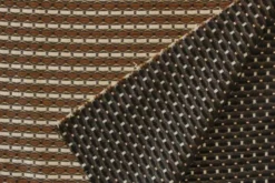 jacquard gobelin - Brown/Beige Stripes on Black