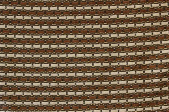 jacquard gobelin - Brown/Beige Stripes on Black