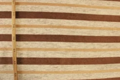 Jacquard Gobelin - Camel/Brown Stripes on Beige