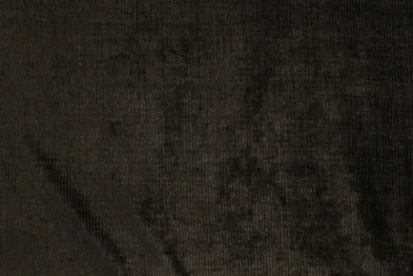 Jacquard Gobelin - Deep Black Velvet Stripes