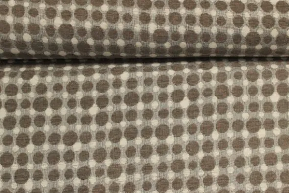 Jacquard Gobelin - Grey and White Dots