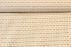 jacquard gobelin - Grey/Beige Stripes on Creme