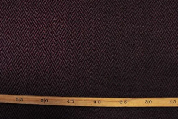 Jacquard Gobelin - Purple/Black Fishbone