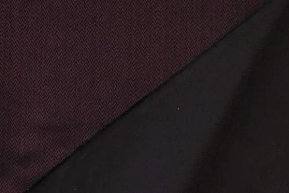 Jacquard Gobelin - Purple/Black Fishbone