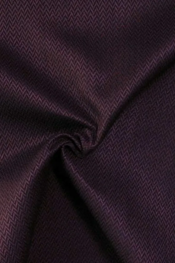 Jacquard Gobelin - Purple/Black Fishbone