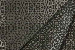 Jacquard Gobelin - Silver Art on Black