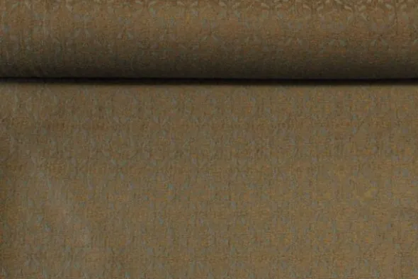 Jacquard Gobelin - Taupe Barok on Steelblue