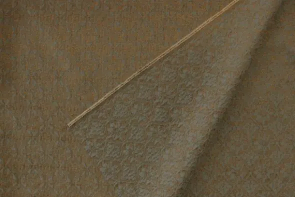 Jacquard Gobelin - Taupe Barok on Steelblue