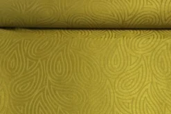 jacquard gobelin - Warm Lime Green Leaves