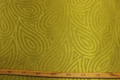 jacquard gobelin - Warm Lime Green Leaves