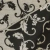 Jacquard Gobelin - Woven Big Black Barok on Light Grey