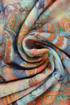 Jogging - Orange/Blue Mistic Paisley and Flowers