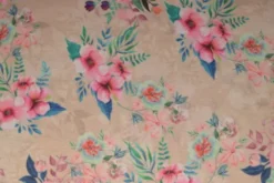 Jogging - Tropical Pink Flowers on Beige